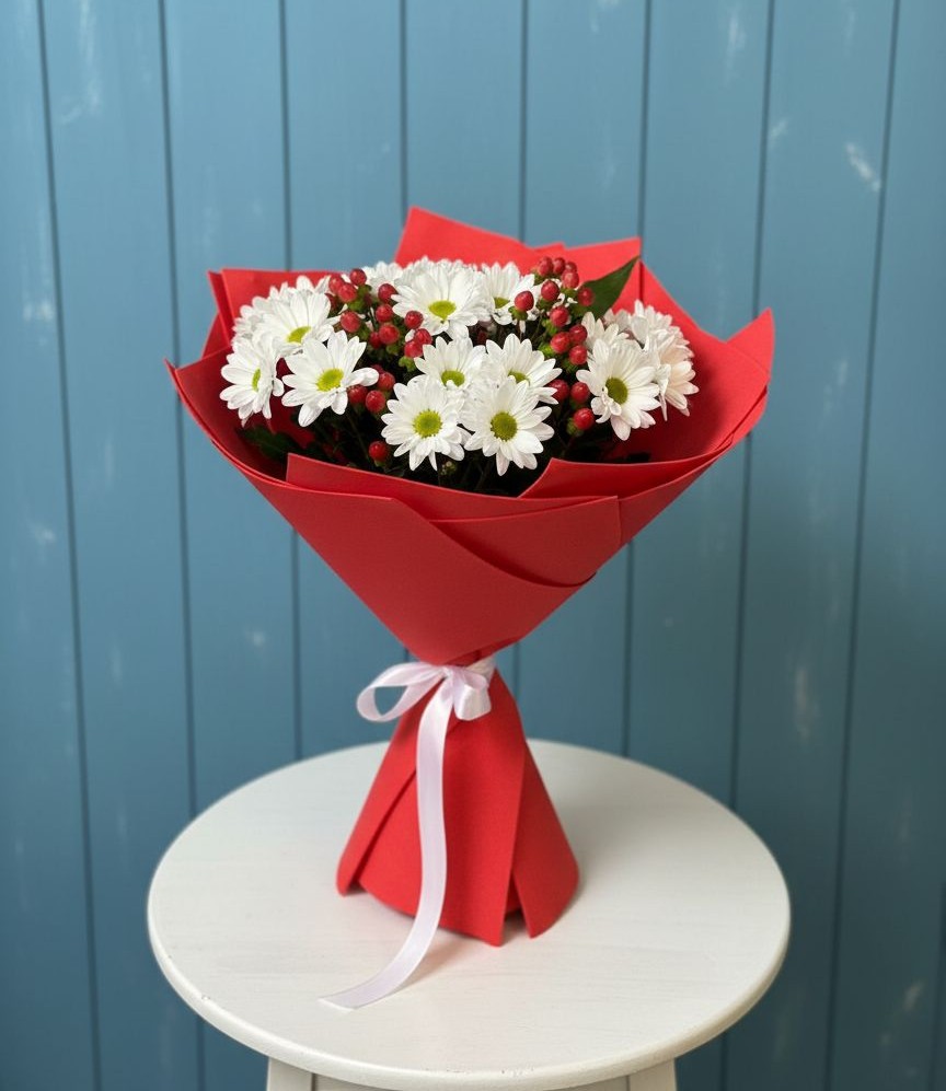 Букет цветов из: Хризантемы в Борки