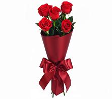 Букет 5 Красных роз Эдлесс Лав в Борки