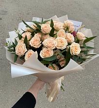 Букет Кремовые розы Латте в Борки