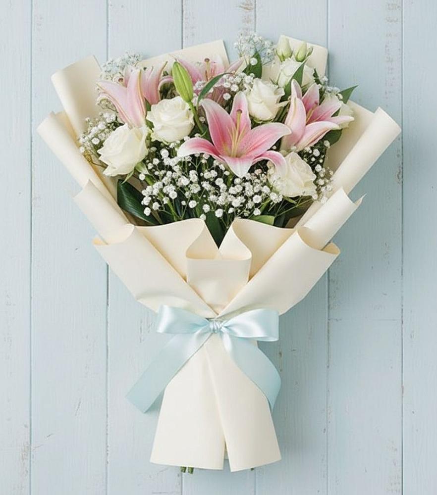 Букет цветов из: Лилии в Борки