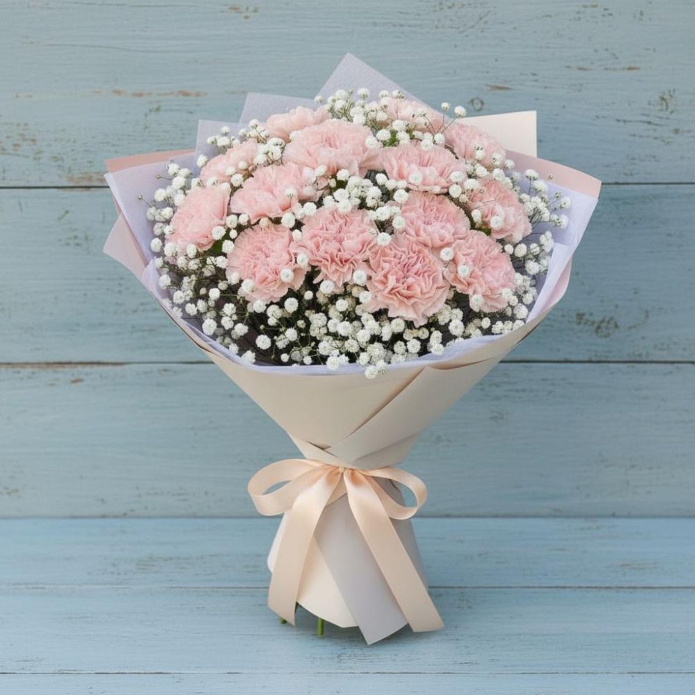 Букет цветов из: Гвоздики в Борки