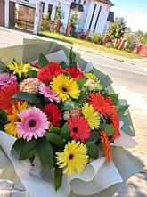 Букет цветов из:  Герберы #REPLACE_PRED# Борки