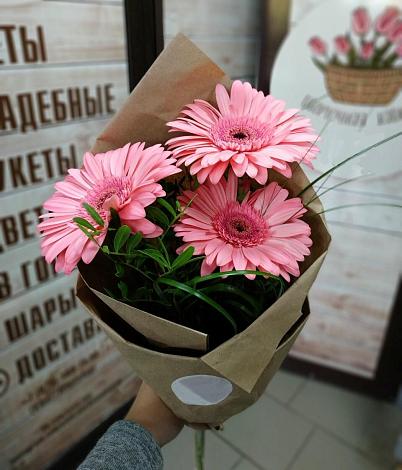 Букет цветов из: Герберы в Борки