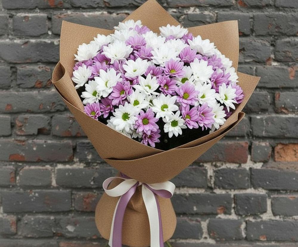 Букет цветов из: Хризантемы в Борки