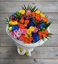Букет цветов из:  Розы и Хризантемы в Борки