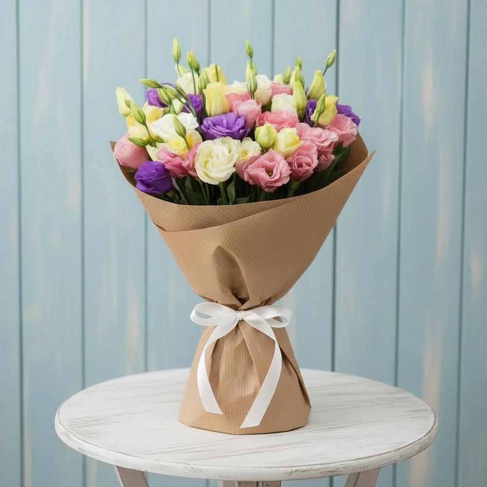 Букет цветов из: Лизиантусы в Борки