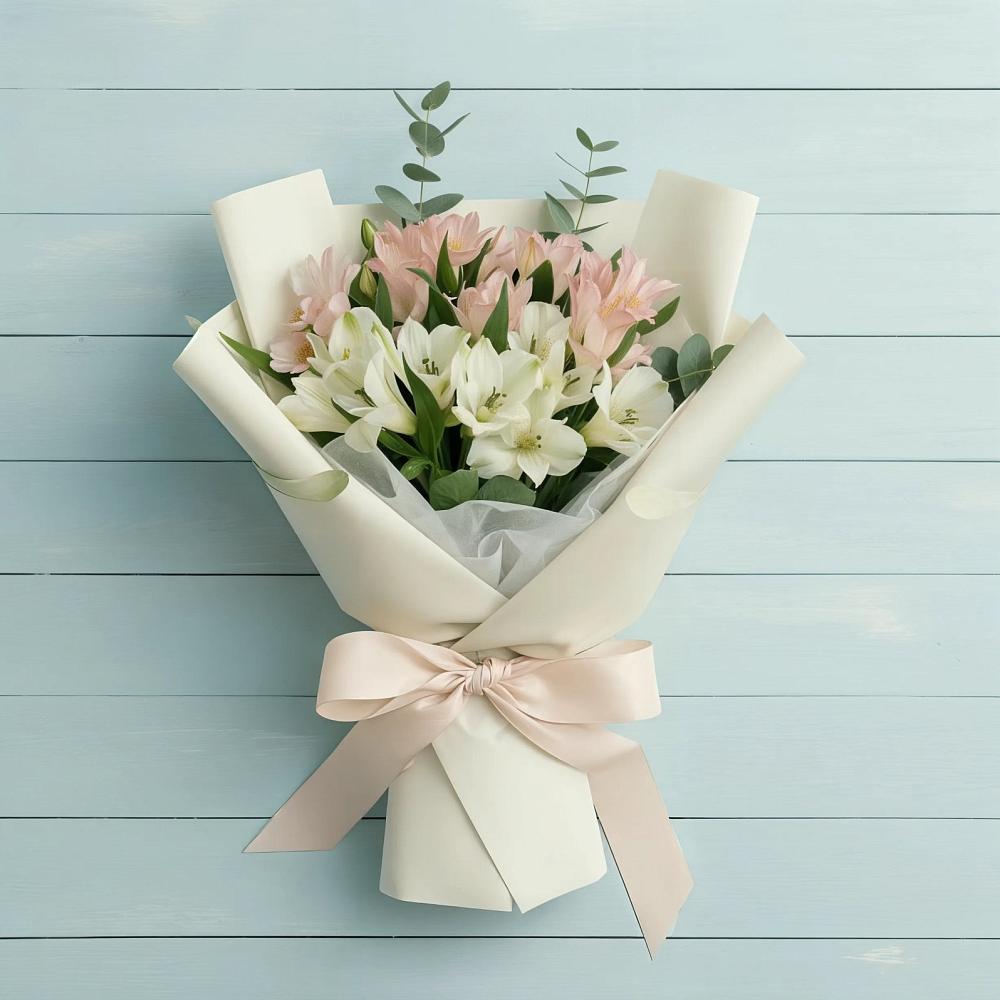 Букет цветов из: Альстромерии в Борки