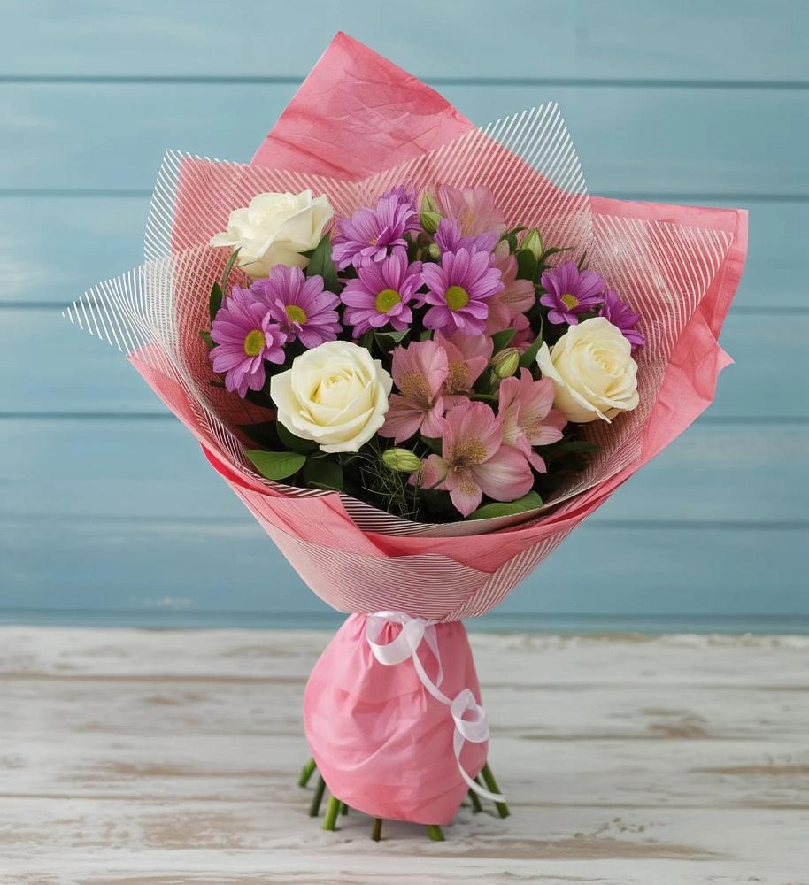 Букет цветов из: Герберы в Борки